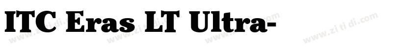 ITC Eras LT Ultra字体转换 ITC Eras LT Ultra字体转换